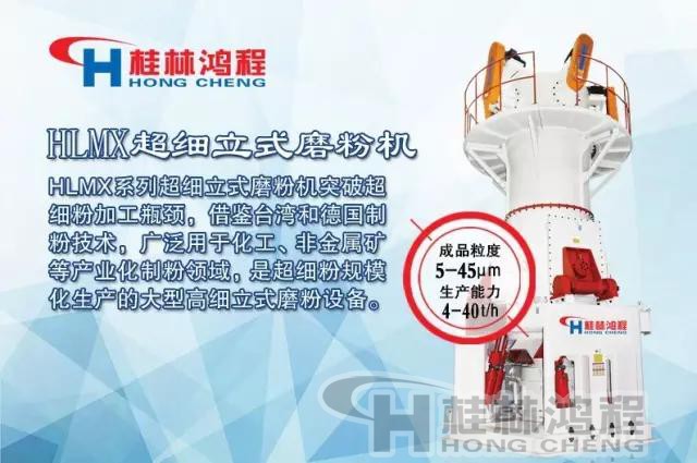 圖為：HLMX超細立式磨粉機及案例現場展示